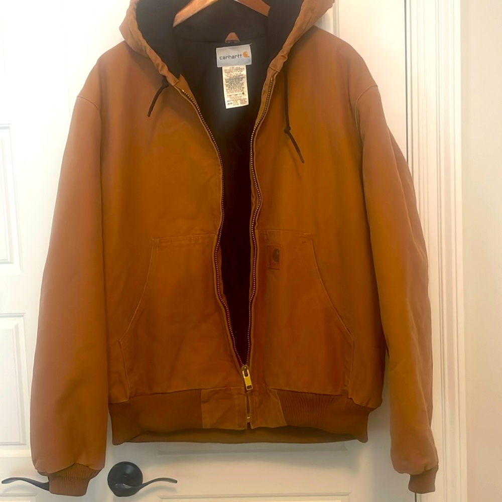 Carhartt Hooded Quilt lined Jacket size L